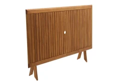 Cheap Miliboo Mesa de jardín plegable rectangular de madera maciza 170 cm SANTIAGO