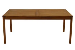 Discount Miliboo Mesa de jardín rectangular de madera maciza 180 cm AKIS