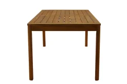 Discount Miliboo Mesa de jardín rectangular de madera maciza 180 cm AKIS
