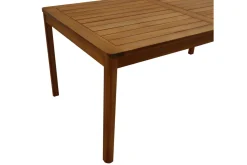 Discount Miliboo Mesa de jardín rectangular de madera maciza 180 cm AKIS