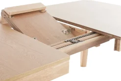 Discount Miliboo Mesa extensible de contrachapado de fresno y madera de caucho 150-180 cm BOLLY