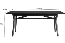 Cheap Miliboo Mesa extensible de contrachapado de nogal 180-220 cm FOSTER