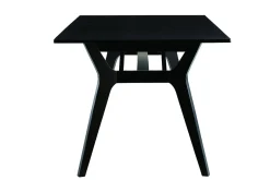 Cheap Miliboo Mesa extensible de madera de fresno negra 180-220 cm FOSTER