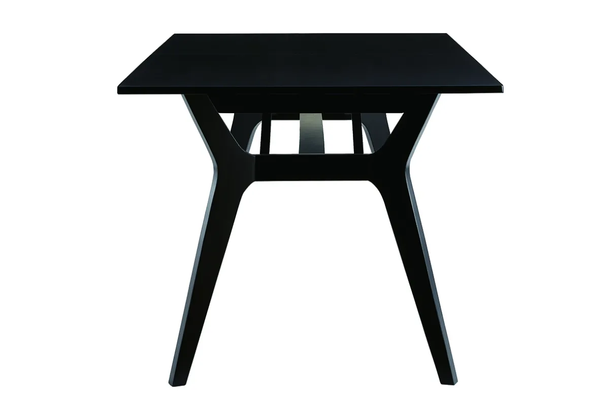Cheap Miliboo Mesa extensible de madera de fresno negra 180-220 cm FOSTER