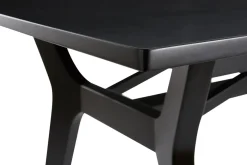 Cheap Miliboo Mesa extensible de madera de fresno negra 180-220 cm FOSTER