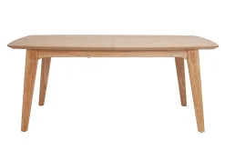 Discount Miliboo Mesa extensible nórdica de contrachapado de roble 180-230 cm FIFTIES