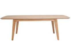 Discount Miliboo Mesa extensible nórdica de contrachapado de roble 180-230 cm FIFTIES