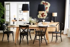 Discount Miliboo Mesa extensible nórdica de contrachapado de roble 180-230 cm FIFTIES