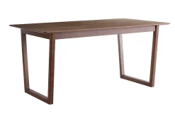 Cheap Miliboo Mesa extensible rectangular de nogal 160-240 cm LAHO