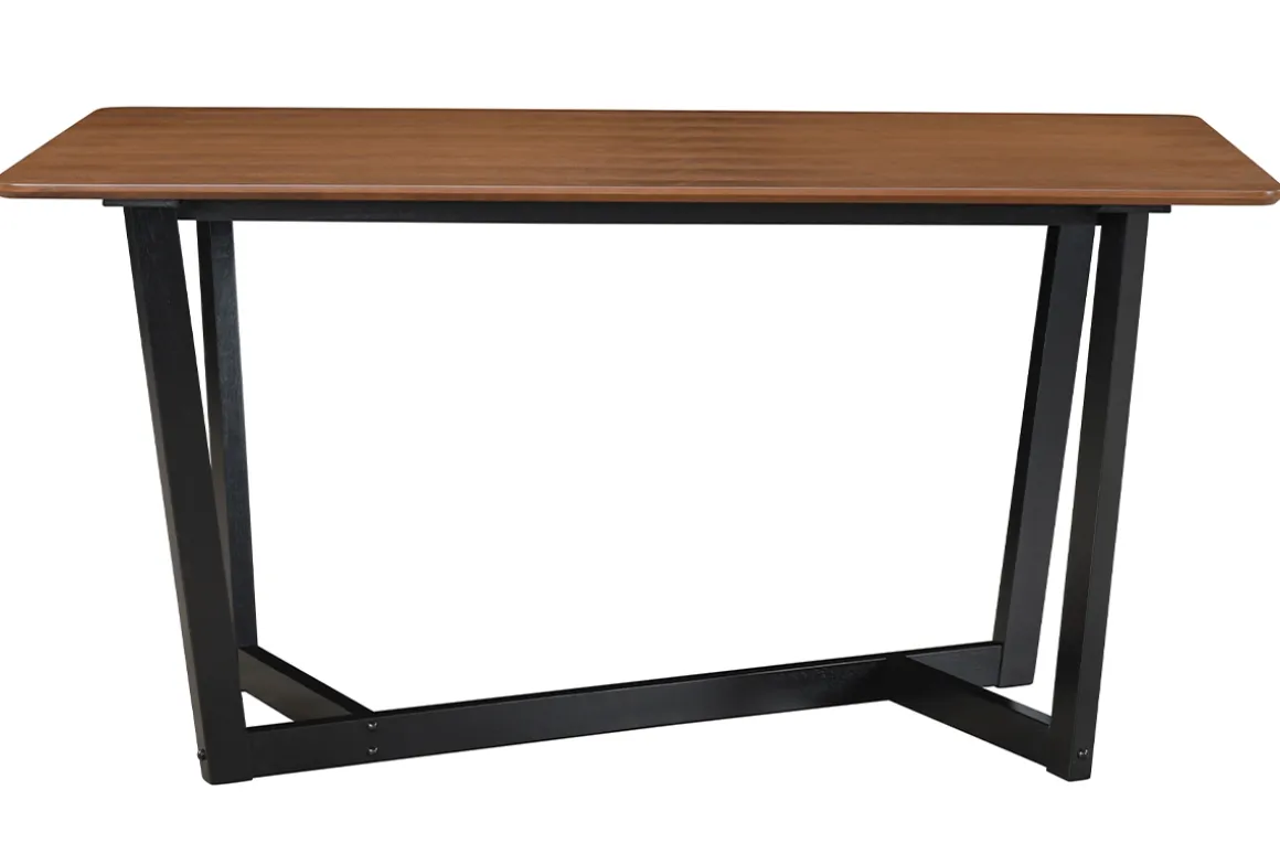 Cheap Miliboo Mesa rectangular de diseño de nogal teñido de negro 150 cm KOUK