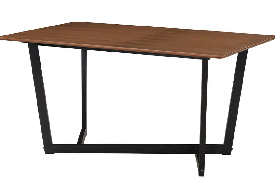 Cheap Miliboo Mesa rectangular de diseño de nogal teñido de negro 150 cm KOUK