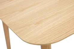 New Miliboo Mesa rectangular extensible con extensiones integradas de madera de roble claro 160-210 cm ANK