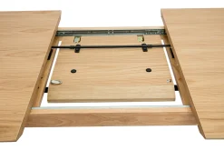 New Miliboo Mesa rectangular extensible con extensiones integradas de madera de roble claro 160-210 cm ANK