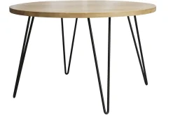 Outlet Miliboo Mesa redonda en mango macizo D116 cm VIBES