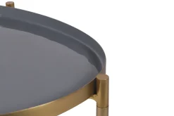 Sale Miliboo Mesas nido blanco, gris claro y gris oscuro (lote de 3) ZURIA