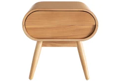 New Miliboo Mesita de noche diseño fresno 1 cajón BJORG