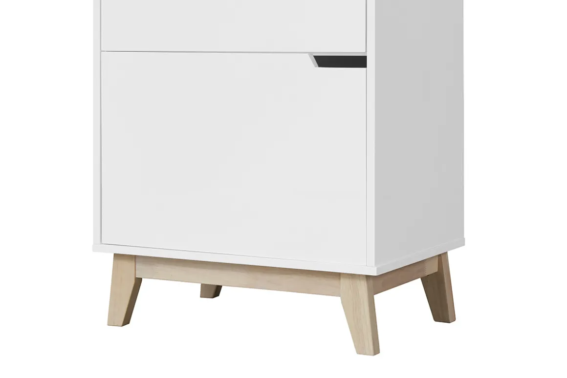 Best Sale Miliboo Mueble de almacenaje blanco 3 puertas LEENA