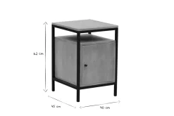 Clearance Miliboo Mueble de almacenaje para escritorio de madera de mango y metal negro OPIUM