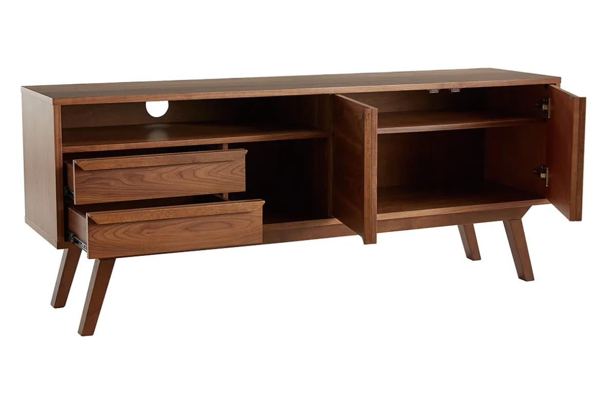 Sale Miliboo Mueble TV alto de nogal vintage 160 cm VOLVER