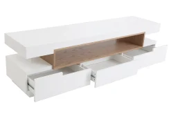 Clearance Miliboo Mueble TV blanco y madera LIVO