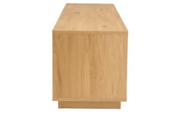 Best Miliboo Mueble TV con acabado de roble claro y 2 cajones 160 cm MADERO