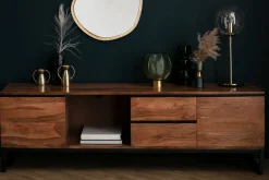 Outlet Miliboo Mueble TV de acacia maciza 160 cm HOORN