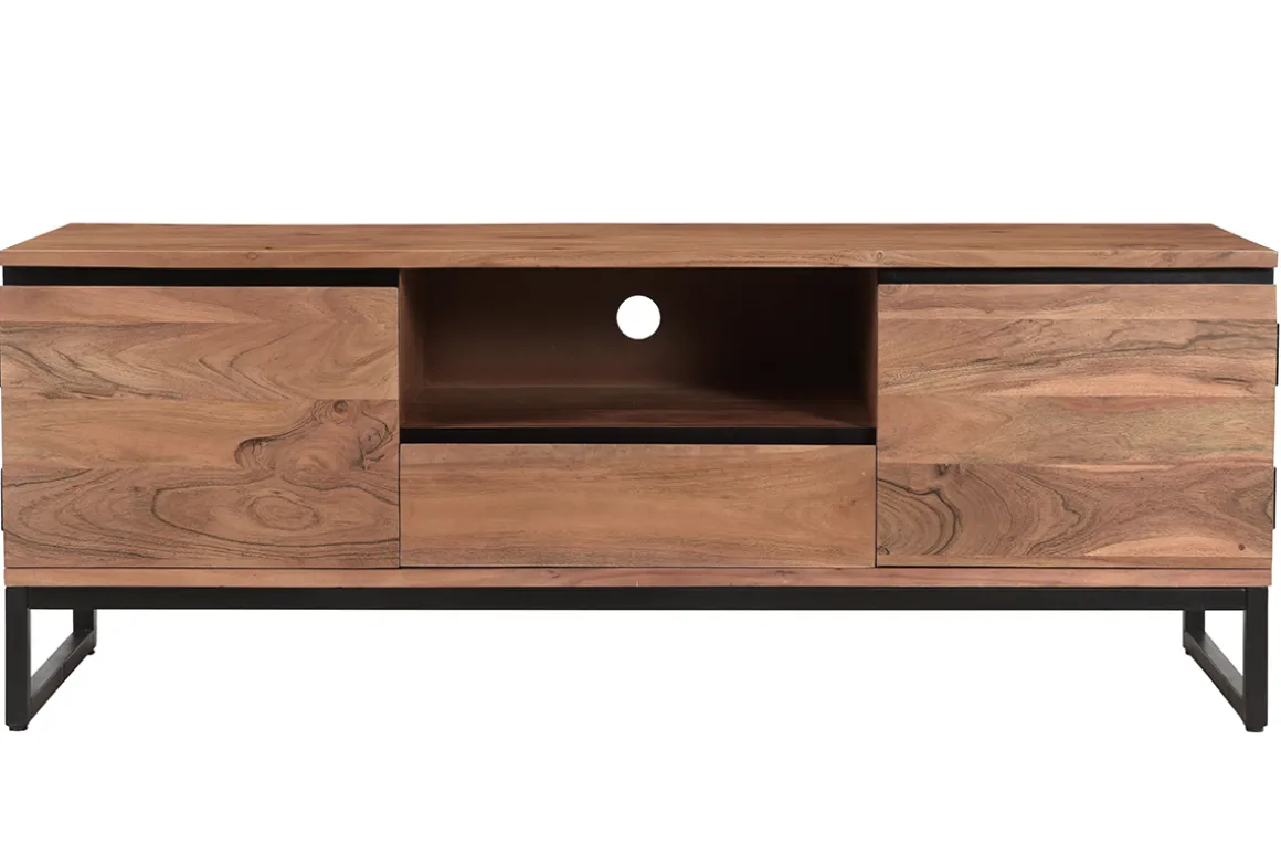 Fashion Miliboo Mueble TV de acacia maciza 135 cm HOORN