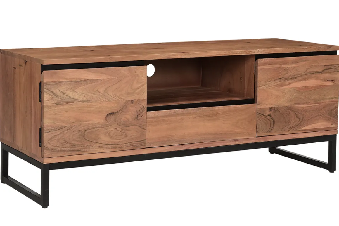 Fashion Miliboo Mueble TV de acacia maciza 135 cm HOORN