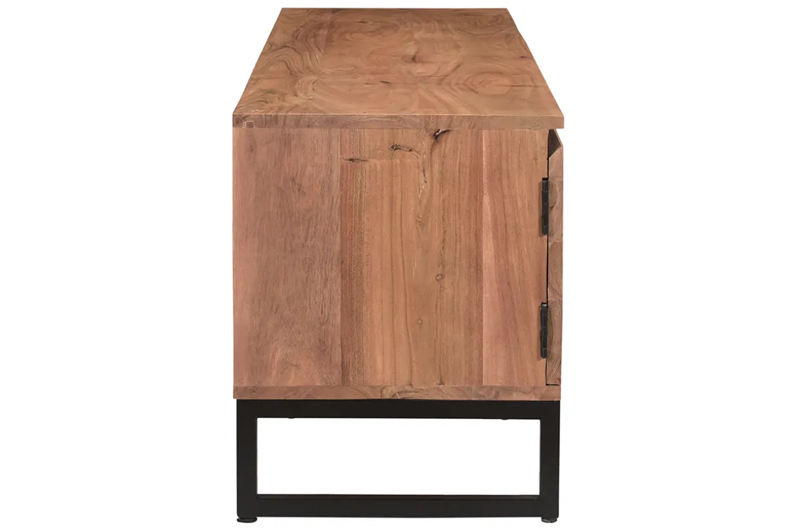 Fashion Miliboo Mueble TV de acacia maciza 135 cm HOORN