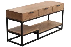 Hot Miliboo Mueble TV de acacia maciza y metal 115 cm WARREN