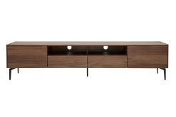 Cheap Miliboo Mueble TV de diseño de contrachapado de nogal 200 cm BLISS