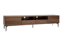 Cheap Miliboo Mueble TV de diseño de contrachapado de nogal 200 cm BLISS
