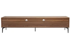 Cheap Miliboo Mueble TV de diseño de contrachapado de nogal 200 cm BLISS