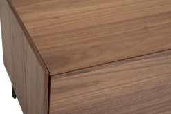 Cheap Miliboo Mueble TV de diseño de contrachapado de nogal 200 cm BLISS