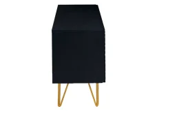 Cheap Miliboo Mueble TV de diseño en negro y metal dorado 140 cm OZEN