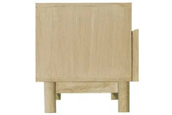 Hot Miliboo Mueble TV de madera clara y caña de ratán 120 cm GALINA