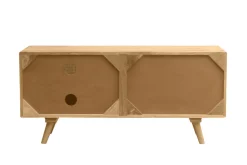 Store Miliboo Mueble TV de madera maciza de mango y caña de ratán 110 cm ACANGE