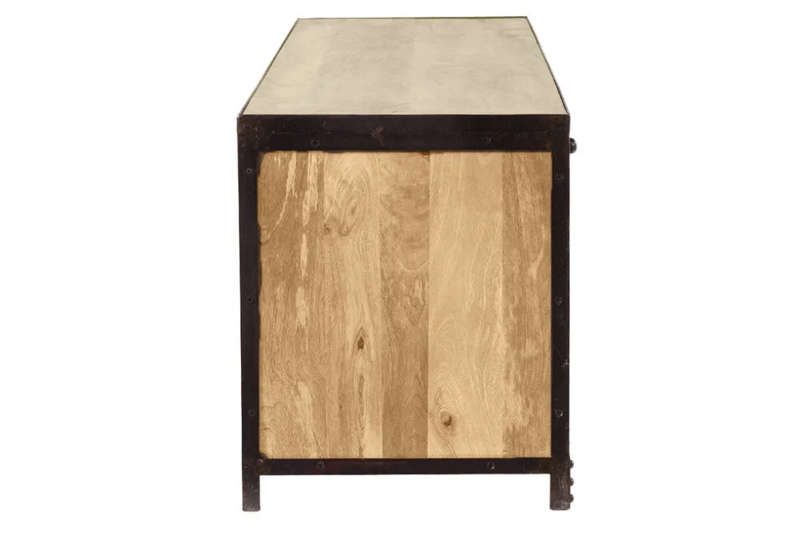 Sale Miliboo Mueble TV diseño industrial 178cm INDUSTRIA