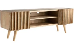 Cheap Miliboo Mueble TV en mango con puertas correderas ALBA