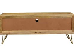 Shop Miliboo Mueble TV en mango y metal LINIUM