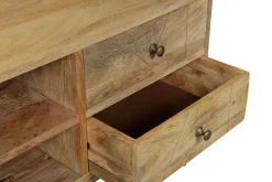 Shop Miliboo Mueble TV en mango y metal LINIUM