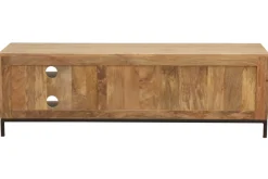 Sale Miliboo Mueble TV industrial mango y metal YPSTER