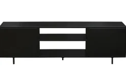 Cheap Miliboo Mueble TV industrial negro con 2 puertas 150 KARL