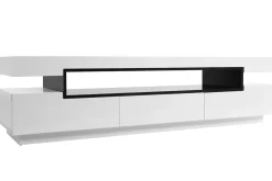 Fashion Miliboo Mueble TV lacado blanco LIVO