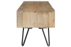 Sale Miliboo Mueble TV moderno mango patas horquilla metal VIBES