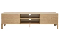 Shop Miliboo Mueble TV nórdico de madera clara 180 cm FREDDY