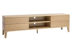 Shop Miliboo Mueble TV nórdico de madera clara 180 cm FREDDY