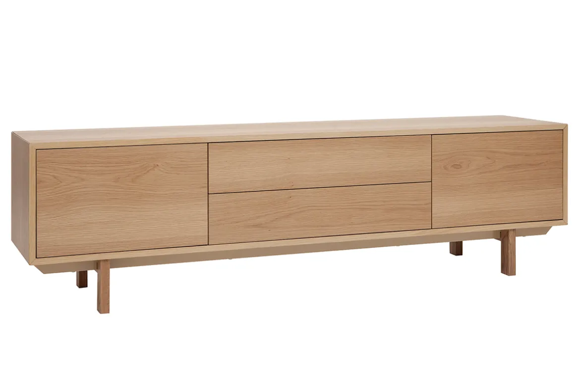 Cheap Miliboo Mueble TV nórdico de madera clara 180 cm SID