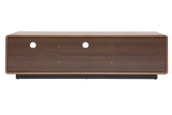 Fashion Miliboo Mueble TV vintage con acabado de nogal 160 cm JAKO