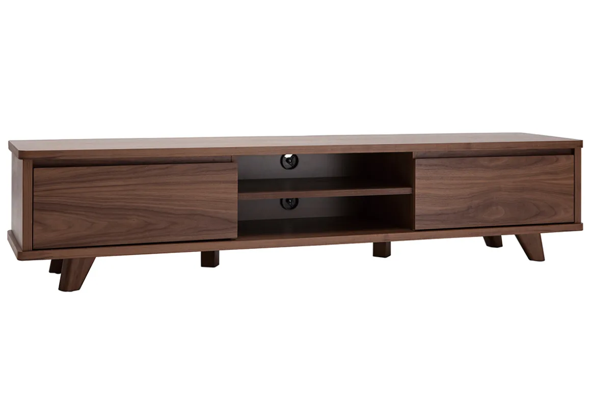 Cheap Miliboo Mueble TV vintage de nogal 180 cm FIFTIES